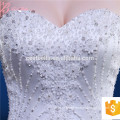 Alibaba mais recente design de cristal de contas de damas Tulle vestido de noiva Puffy vestidos de baile